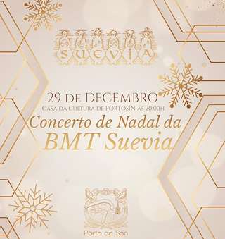 Fechas, información, programa, cartel, imágenes, mapa y ubicación de Concerto de Nadal da BMT de Suevia  en  Porto do Son