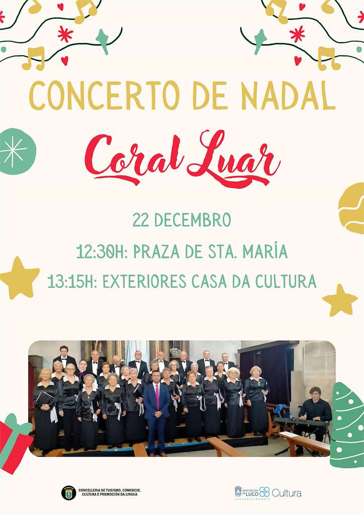 Concerto de Nadal da Coral Luar en Vilalba