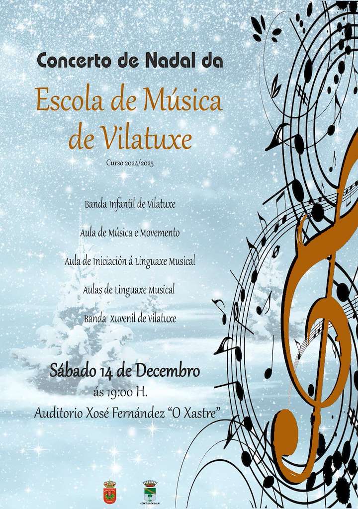 Concerto de Nadal da Escola de Música de Vilatuxe  en Lalín