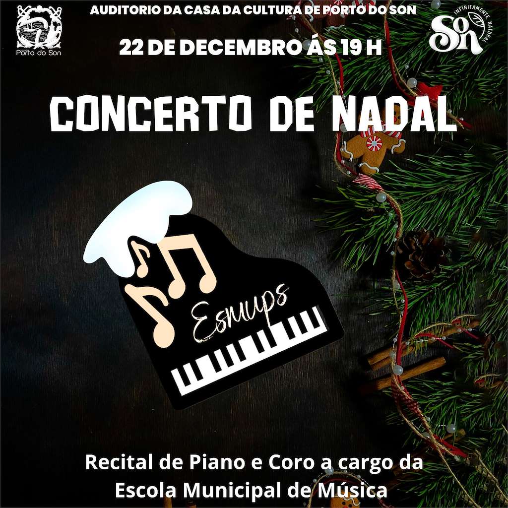Concerto de Nadal da ESMU en Porto do Son