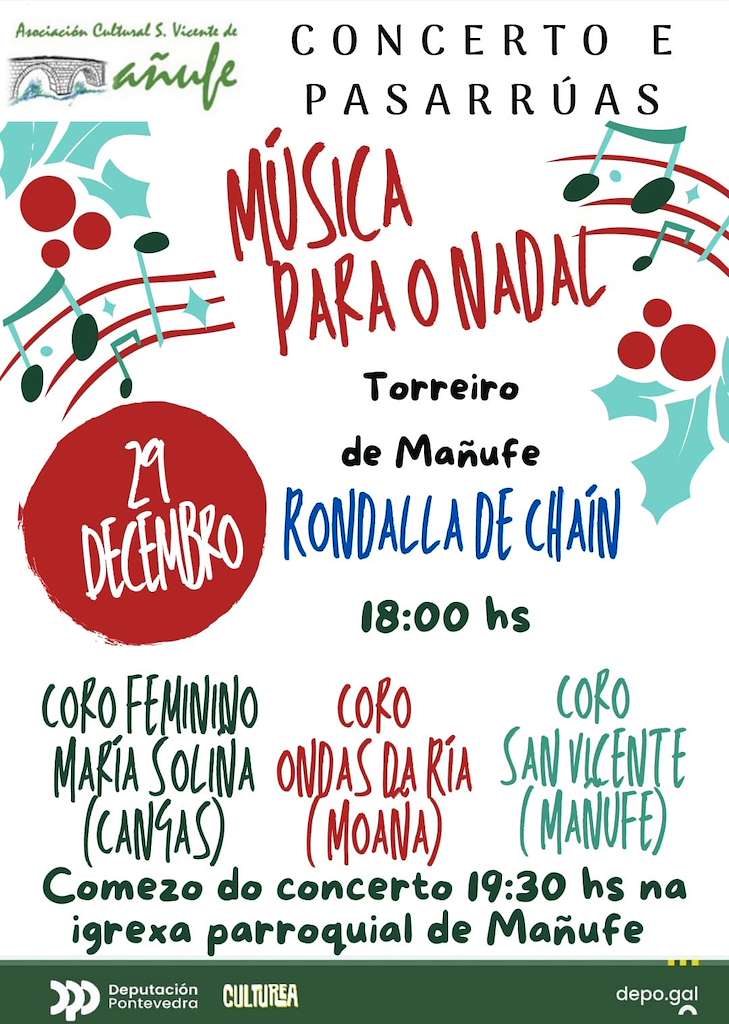 Concerto de Nadal de Mañufe en Gondomar