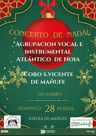 Fechas, información, programa, cartel, imágenes, mapa y ubicación de Concierto de Navidad de Mañufe (2025) en Gondomar
