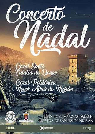 Fechas, información, programa, cartel, imágenes, mapa y ubicación de Concerto de Nadal de San Fiz (2025)  en  Nigrán