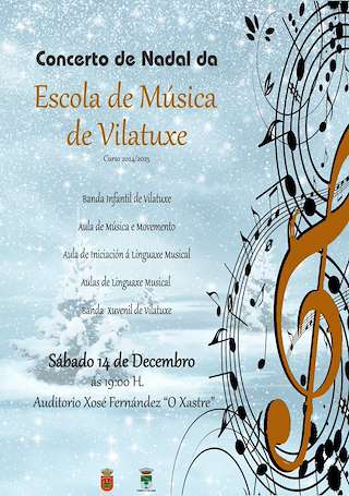 Fechas, información, programa, cartel, imágenes, mapa y ubicación de Concerto de Nadal de Vilatuxe  en  Lalín