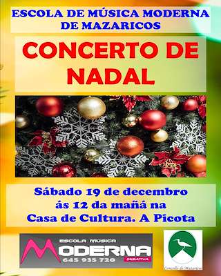 Fechas, información, programa, cartel, imágenes, mapa y ubicación de Concierto de Navidad (2025)  en  Mazaricos
