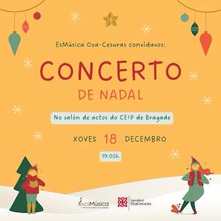 Fechas, información, programa, cartel, imágenes, mapa y ubicación de Concerto de Nadal (2025)  en  Oza Cesuras