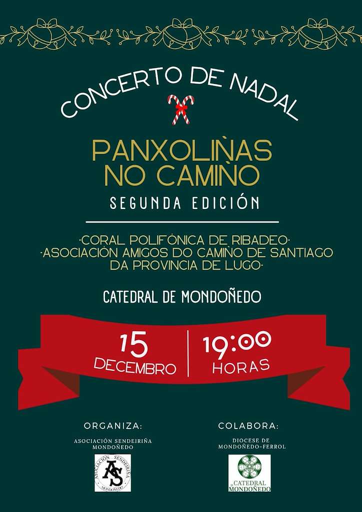 Concerto de Nadal Panxoliñas no Camiño en Mondoñedo