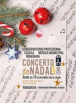 Fechas, información, programa, cartel, imágenes, mapa y ubicación de Concerto de Nadal  en  Ribadavia