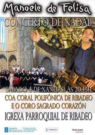 Fechas, información, programa, cartel, imágenes, mapa y ubicación de Concerto de Nadal  en  Ribadeo