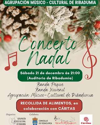 Fechas, información, programa, cartel, imágenes, mapa y ubicación de Concerto de Nadal  en  Ribadumia