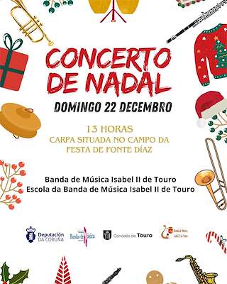 Fechas, información, programa, cartel, imágenes, mapa y ubicación de Concerto de Nadal  en  Touro