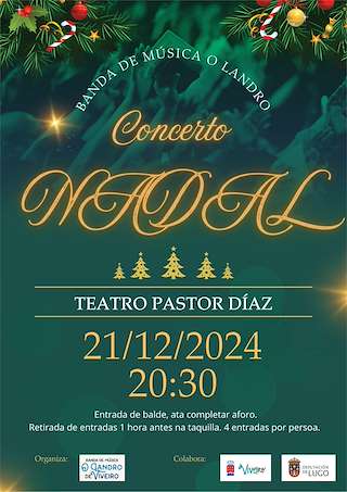Fechas, información, programa, cartel, imágenes, mapa y ubicación de Concerto de Nadal  en  Viveiro