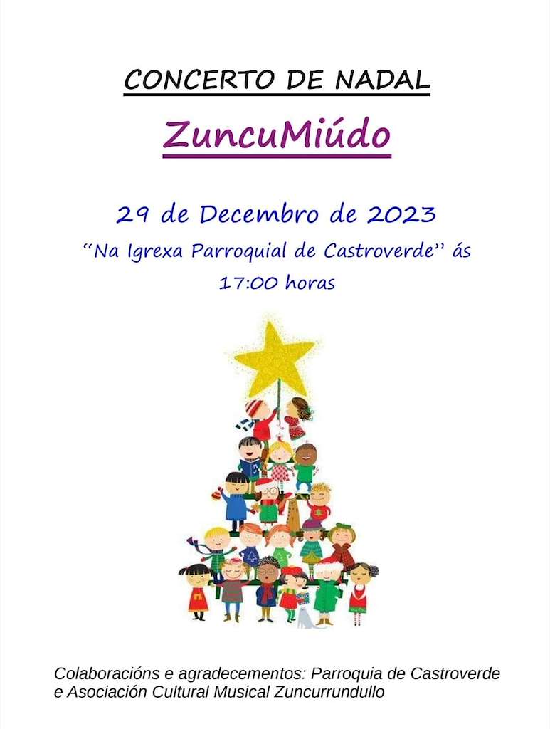 Concerto de Nadal ZuncuMiúdo en Castroverde