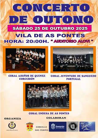 Fechas, información, programa, cartel, imágenes, mapa y ubicación de Concerto de Outono  (2025)  en  As Pontes de García Rodríguez