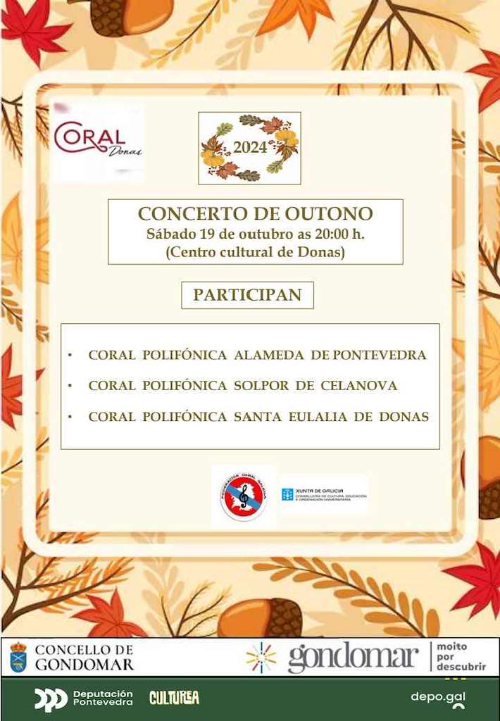 Concerto de Outono de Donas en Gondomar