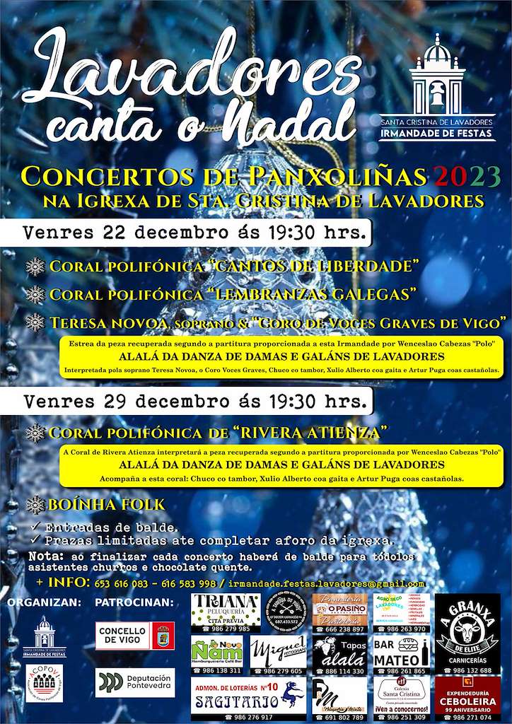 Concerto de Panxoliñas de Lavadores en Vigo