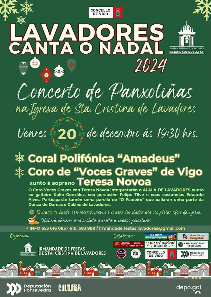 Concerto de Panxoliñas de Lavadores en Vigo