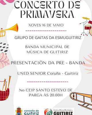 Fechas, información, programa, cartel, imágenes, mapa y ubicación de Concerto de Primavera  en  Guitiriz