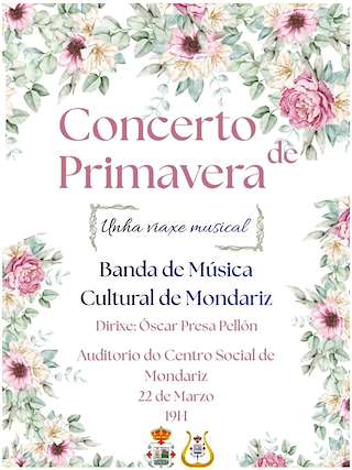 Fechas, información, programa, cartel, imágenes, mapa y ubicación de Concerto de Primavera (2026)  en  Mondariz