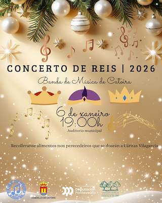 Fechas, información, programa, cartel, imágenes, mapa y ubicación de Concierto de Reyes (2026) en Catoira