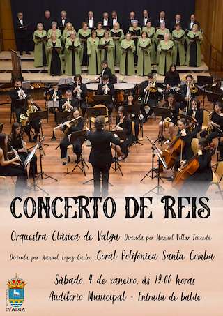 Fechas, información, programa, cartel, imágenes, mapa y ubicación de Concerto de Reis   en  Valga
