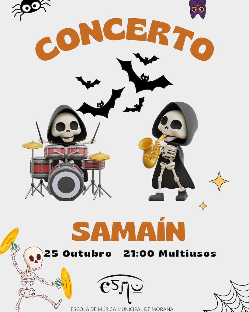Concerto de Samaín da Escola de Música Municipal en Moraña