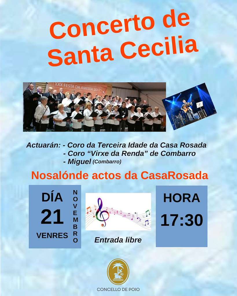 Concerto de Santa Cecilia na Casa Rosada en Poio