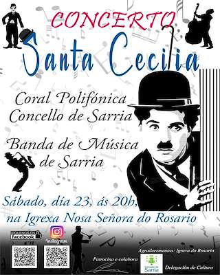 Fechas, información, programa, cartel, imágenes, mapa y ubicación de Concerto de Santa Cecilia  en  Sarria