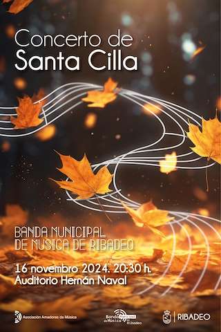 Fechas, información, programa, cartel, imágenes, mapa y ubicación de Concerto de Santa Cilla da Banda de Música  en  Ribadeo