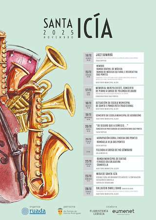 Fechas, información, programa, cartel, imágenes, mapa y ubicación de Concerto de Santa Icía (2025) en As Pontes de García Rodríguez