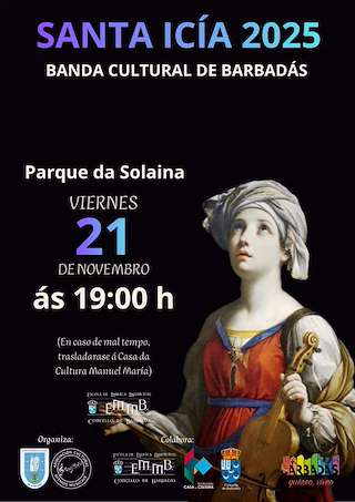 Fechas, información, programa, cartel, imágenes, mapa y ubicación de Concerto de Santa Icía (2025) en Barbadás