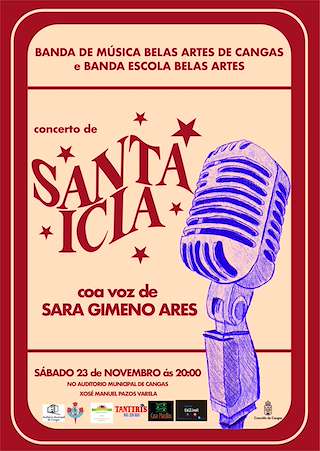 Fechas, información, programa, cartel, imágenes, mapa y ubicación de Concerto de Santa Icía  en  Cangas