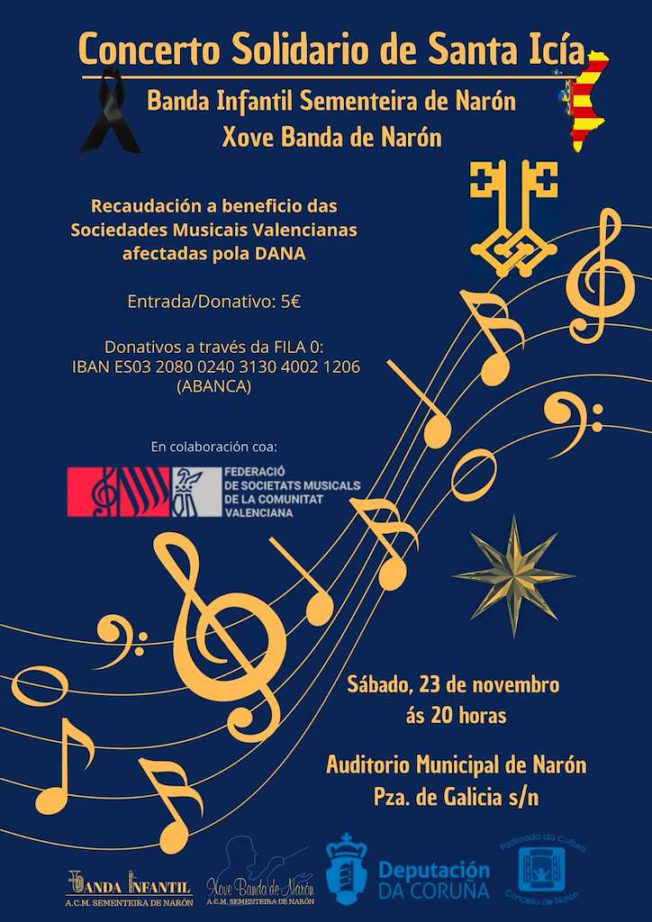 Concerto de Santa Icía da Asociación Cultural Musical Sementeira en Narón