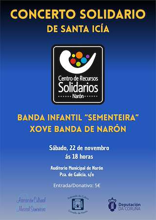 Fechas, información, programa, cartel, imágenes, mapa y ubicación de Concerto de Santa Icía da Asociación Cultural Musical Sementeira (2025) en Narón