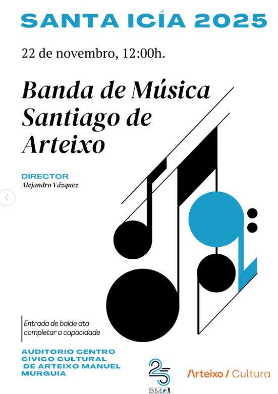 Concerto de Santa Icía da Banda de Música en Arteixo