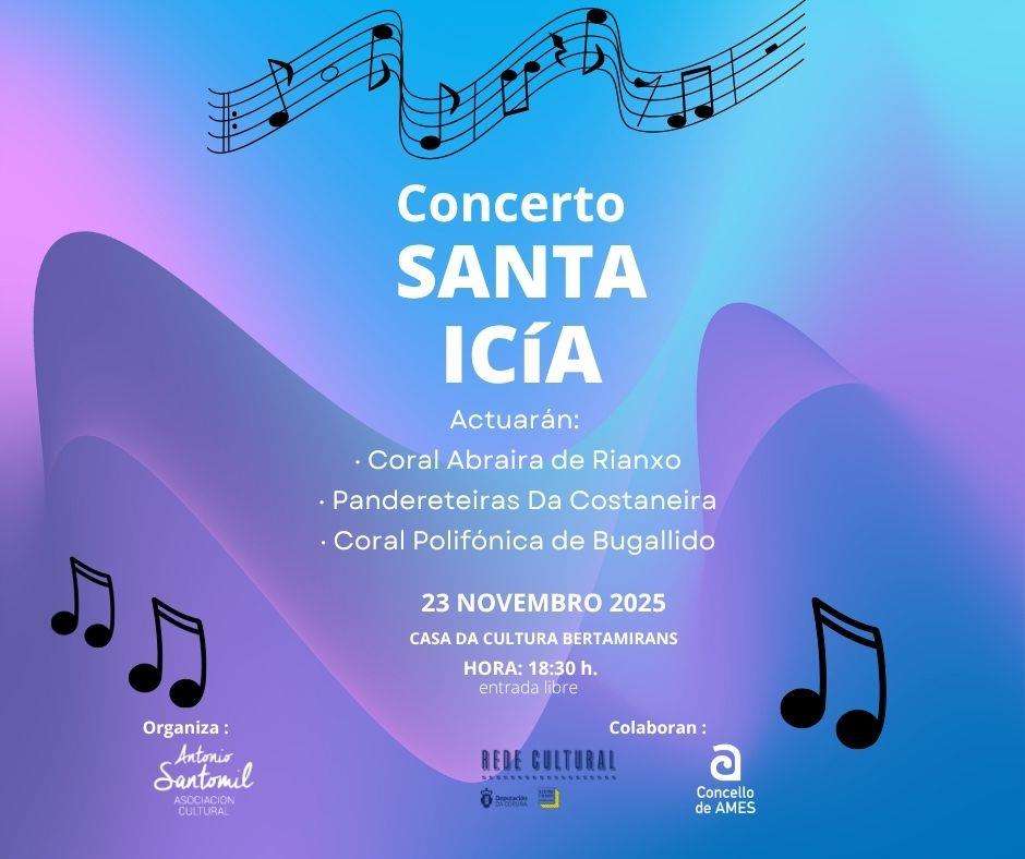 Concerto de Santa Icia de Bertamiráns (2025) en Ames