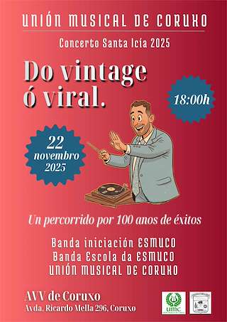 Fechas, información, programa, cartel, imágenes, mapa y ubicación de Concerto de Santa Icía de Coruxo (2025) en Vigo