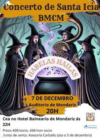 Fechas, información, programa, cartel, imágenes, mapa y ubicación de Concerto de Santa Icía  en  Mondariz