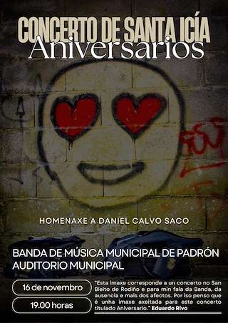 Fechas, información, programa, cartel, imágenes, mapa y ubicación de Concerto de Santa Icía  en  Padrón