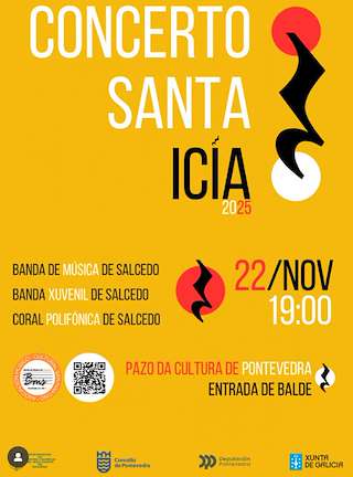 Fechas, información, programa, cartel, imágenes, mapa y ubicación de Concerto de Santa Icía (2025) en Pontevedra