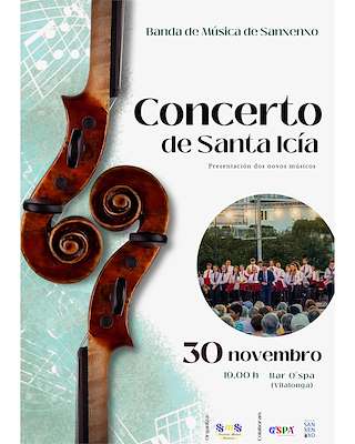 Fechas, información, programa, cartel, imágenes, mapa y ubicación de Concerto de Santa Icía  en  Sanxenxo
