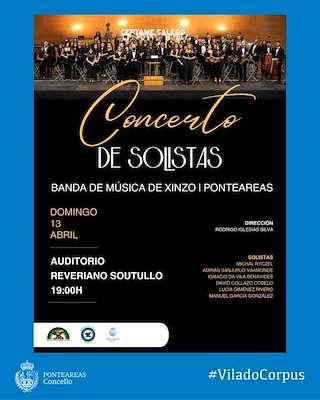 Fechas, información, programa, cartel, imágenes, mapa y ubicación de Concerto de Solistas  en  Ponteareas
