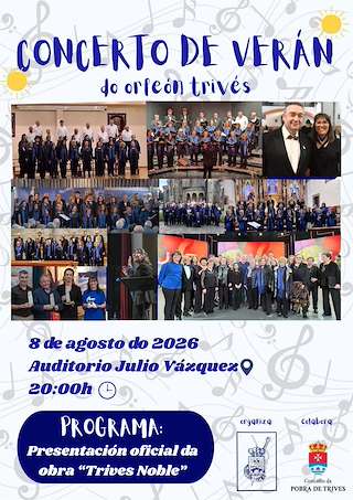Fechas, información, programa, cartel, imágenes, mapa y ubicación de Concerto de Verán (2026)  en  A Pobra de Trives
