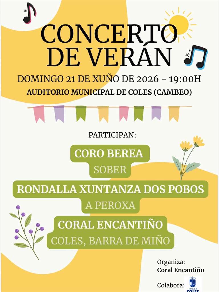 Concerto de Verán en Coles
