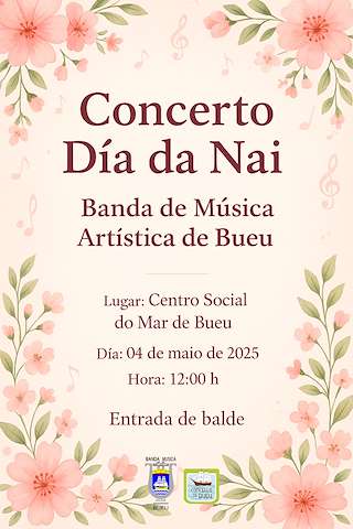 Fechas, información, programa, cartel, imágenes, mapa y ubicación de Concerto Día da Nai  en  Bueu