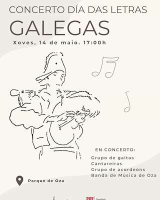 Fechas, información, programa, cartel, imágenes, mapa y ubicación de Concerto Día das Letras Galegas (2026)  en  Oza Cesuras