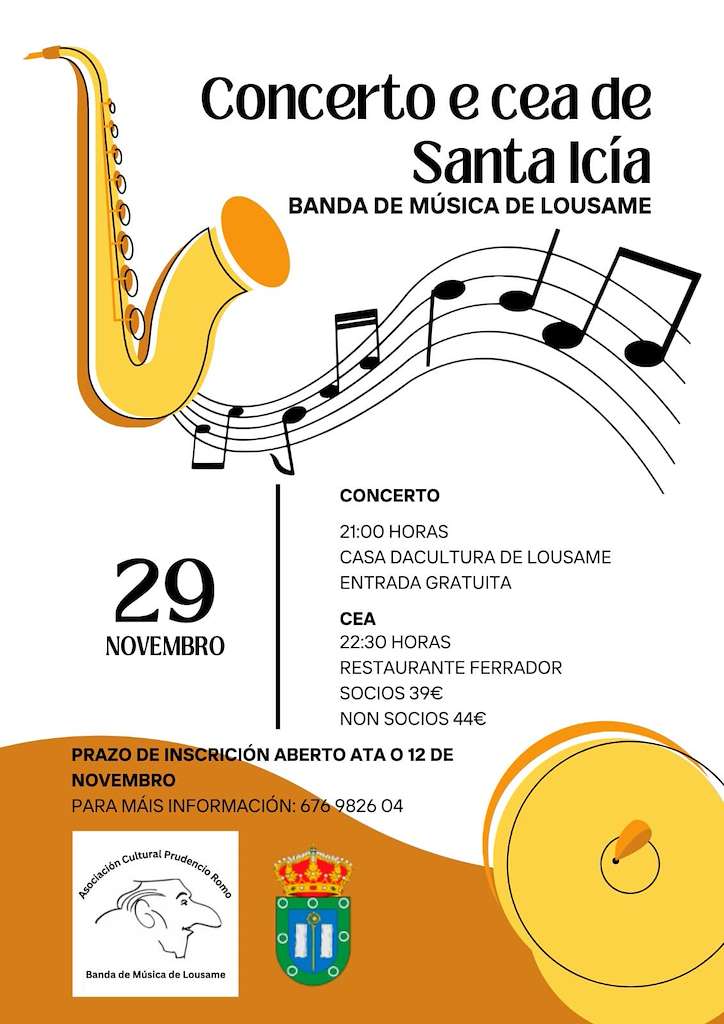 Concerto e Cea de Santa Icía en Lousame