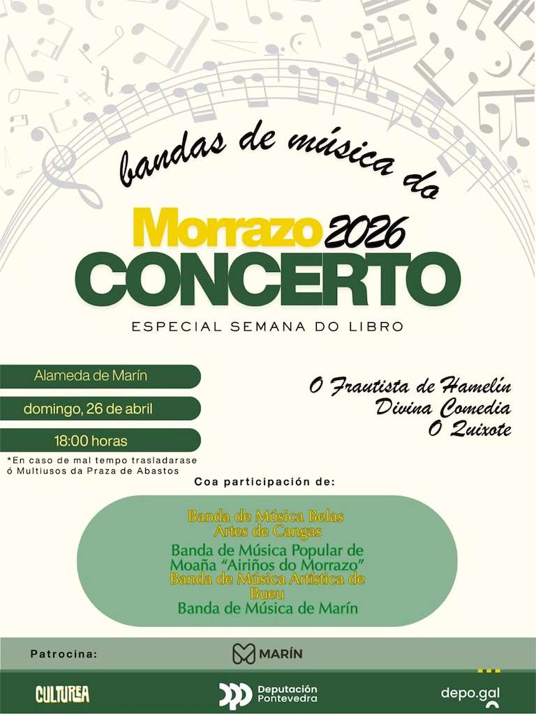 Concerto Especial Semana do Libro en Marín