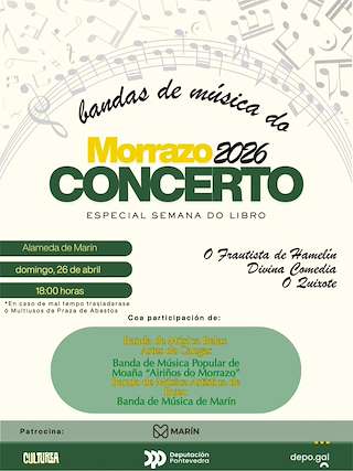 Fechas, información, programa, cartel, imágenes, mapa y ubicación de Concerto Especial Semana do Libro (2026)  en  Marín