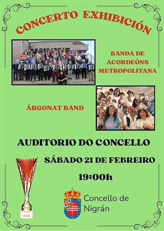 Fechas, información, programa, cartel, imágenes, mapa y ubicación de Concerto Exhibición (2026)  en  Nigrán